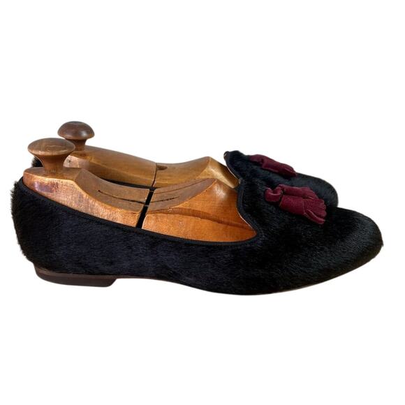 Fatima Guerrero Shoes Flats Mens 41 Slip-on Slippers Real Hair Leather Spain main image 12